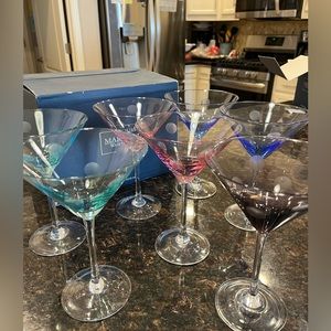 Waterford Marquis Polka Dot Martini Glasses